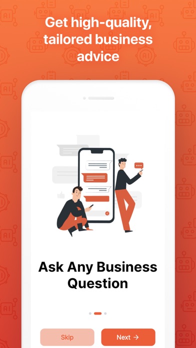 100X AI Business Advisor Chat Screenshot