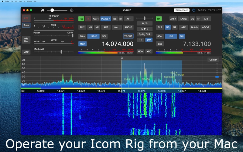 SDR Control for Icom Screenshot