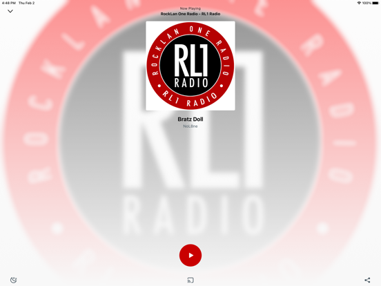 RL1 Radio iPad screenshot 2 - Music app