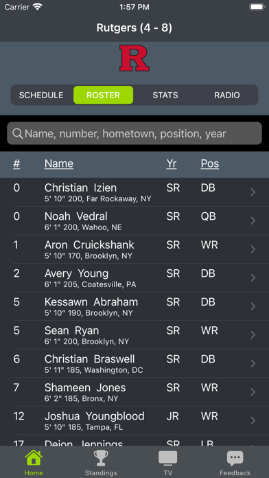 New Brunswick Football Screenshot