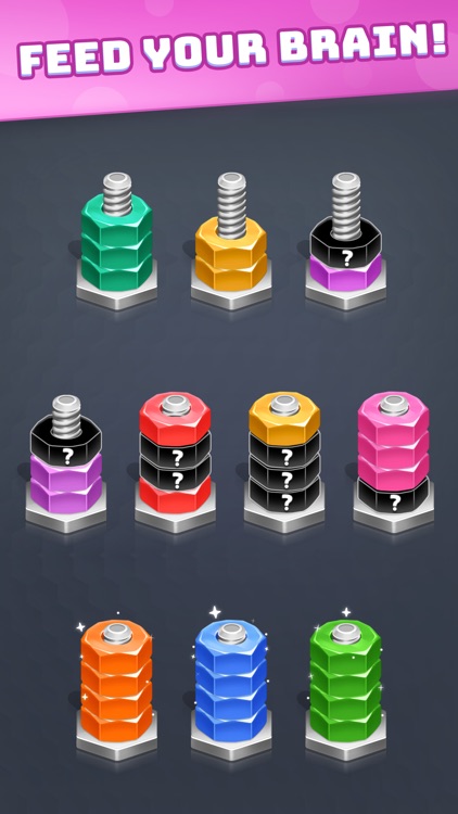 Nuts & Bolts - Screw Sort 3d