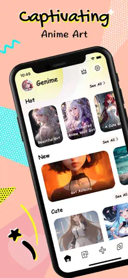 Game screenshot Genime - AI Anime Art mod apk
