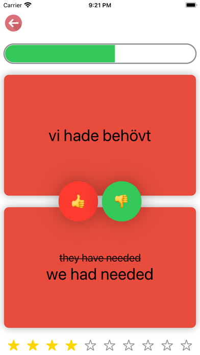 Swedish Verb Blitz Screenshot