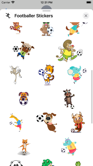 Screenshot #2 pour Footballer Stickers