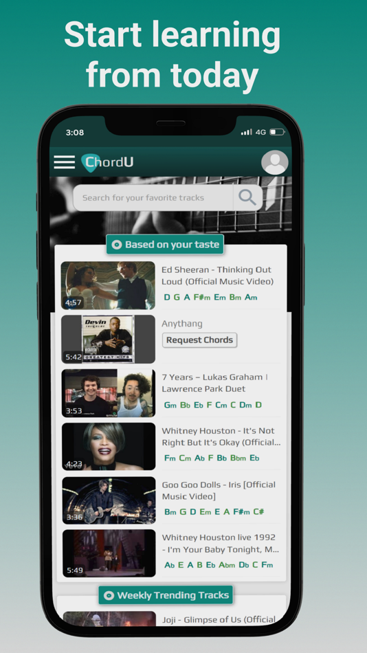 #6. ChordU - get chords & notes (iOS) 由: FLOWREC SOLUTIONS PRIVATE LIMITED