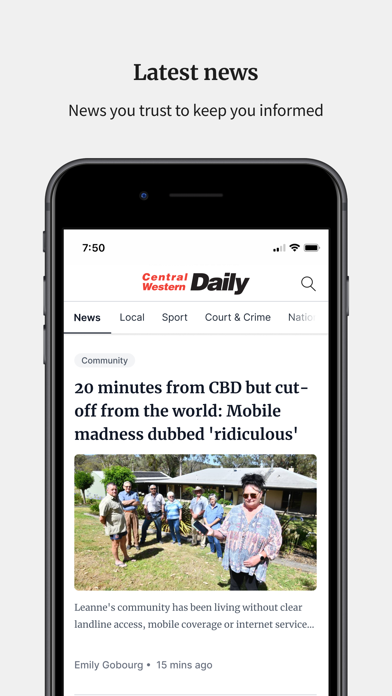 Central Western Daily Screenshot