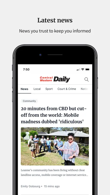 Central Western Daily screenshot 1 of 6