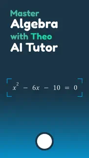 theo: ai-powered algebra tutor iphone screenshot 1