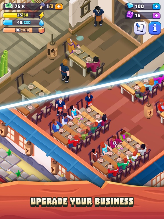Screenshot #2 for Sushi Empire Tycoon—Idle Game