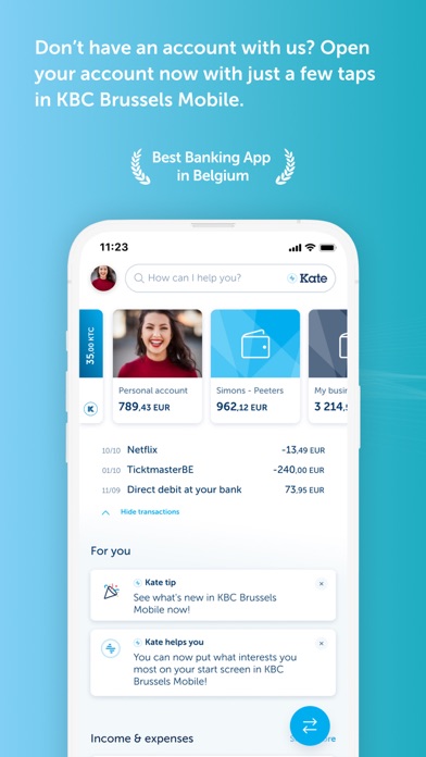 KBC Brussels Mobile Screenshot