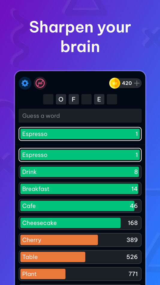 #3. Contexto - AI Word Guess (iOS) 由: Alexey Zhavrid