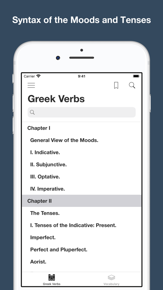 #1. Greek Verb Syntax (iOS) 由: Trang Hoai