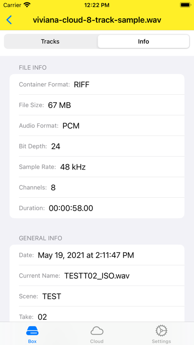 Viviana Cloud Screenshot