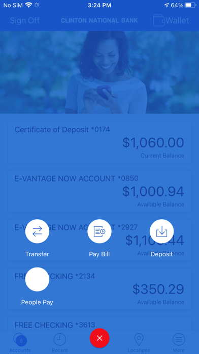 Clinton National Bank Mobile Screenshot