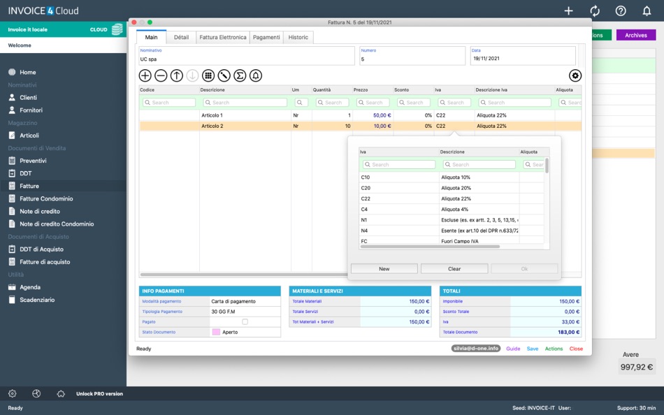 #3. Invoice4Cloud Desktop (macOS) 由: davide Sbreviglieri