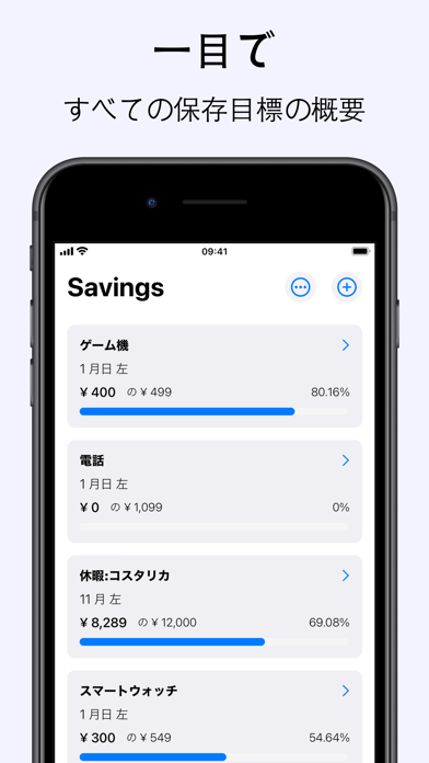 Savings - 貯蓄目標アプリのおすすめ画像1