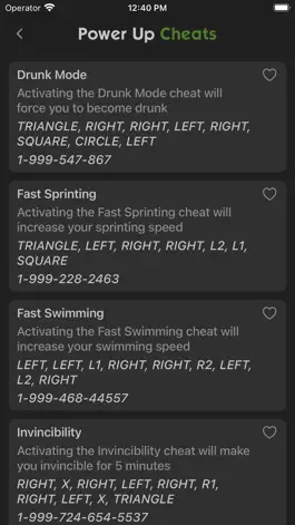 Game screenshot All Cheats for GTA 5 (V) hack