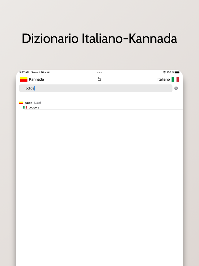Dizionario Kannada-Italiano