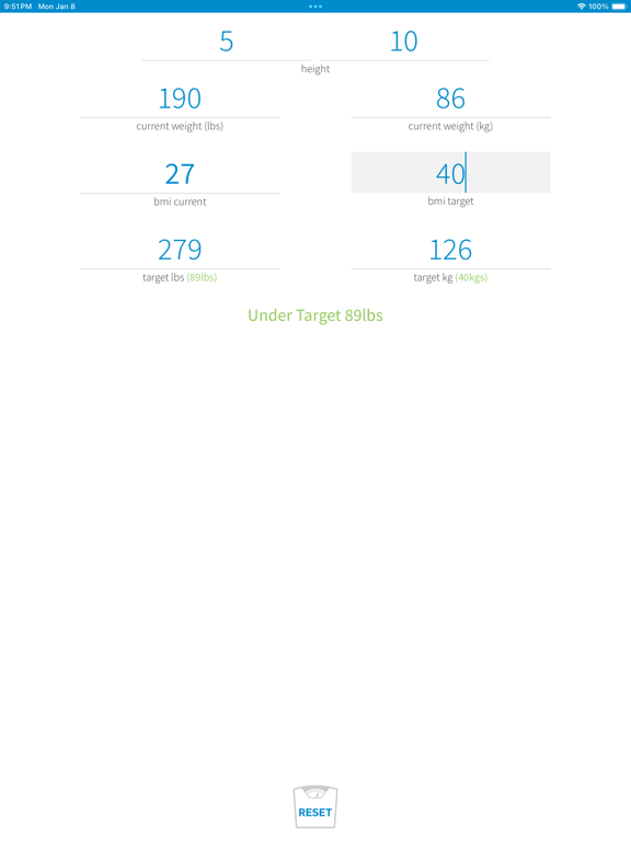 Screenshot #5 pour Target BMI Calculator