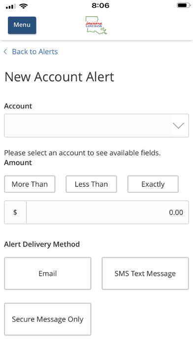 Louisiana Land Bank Ag Banking Screenshot