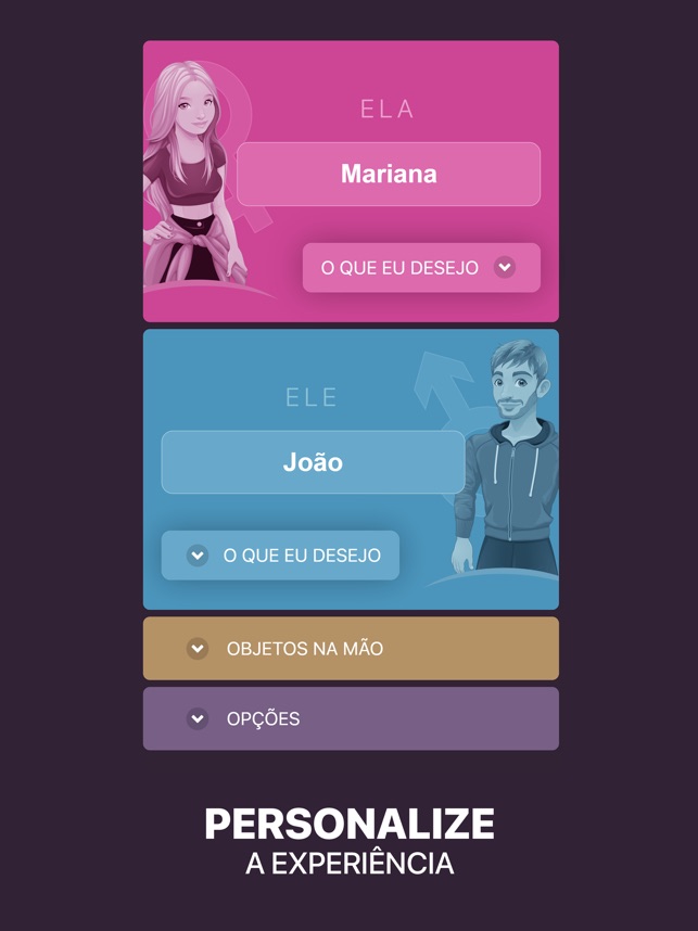 Jogo Amor & Sexo para Casais na App Store