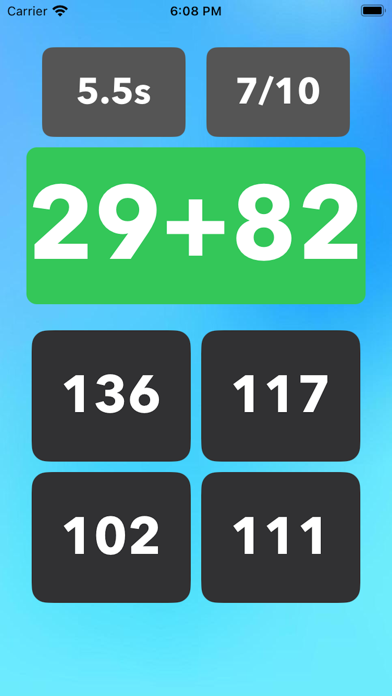 Mental Maths - Test and Learn Screenshot