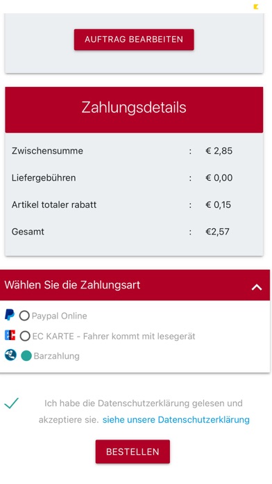 Dachauer Pizza Service Screenshot