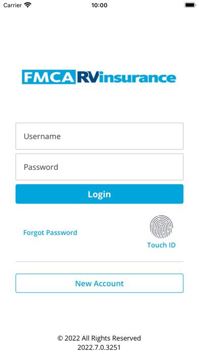 FMCA RV Insurance Online Screenshot