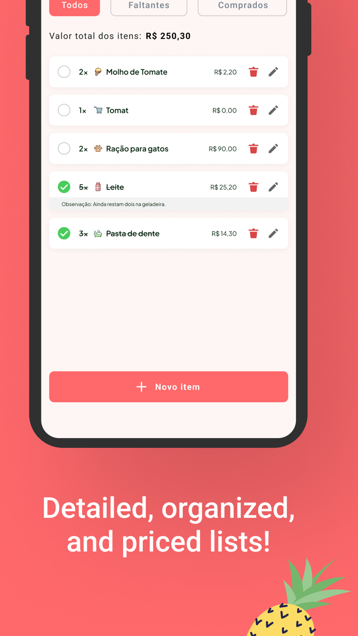 Grocery list anylist maker