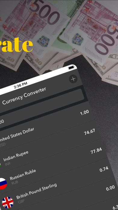 Currency Converter & Exchange Screenshot