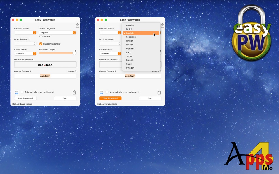 Easy Passwords (macOS) 由: @pps4Me Easy Passwords (macOS) 由: @pps4Me