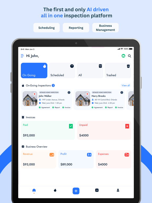 Scope Inspect: Home Inspection iPad screenshot 1 - Business app