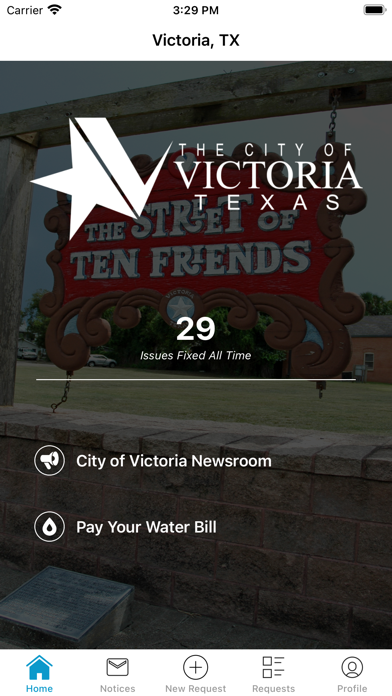 Victoria, Texas 311 Screenshot