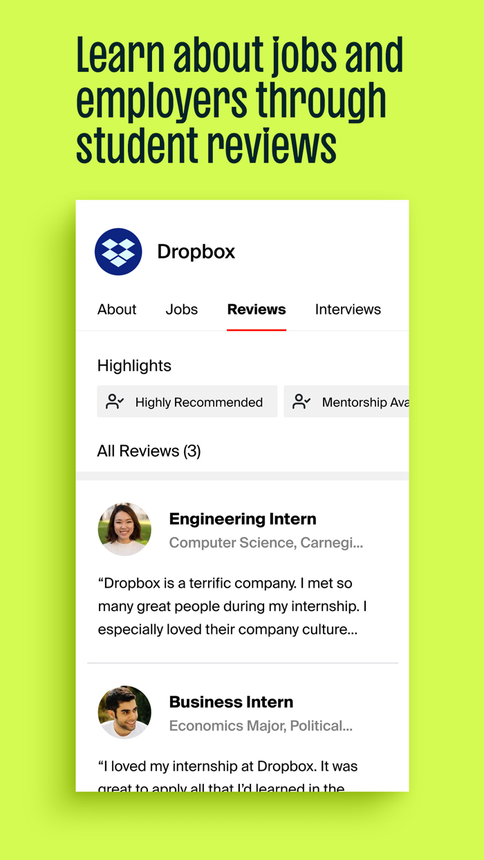 Handshake Jobs and Careers