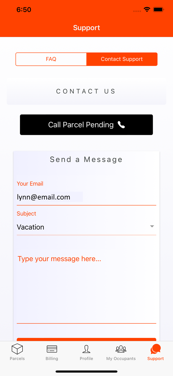 Parcel Pending Mobile