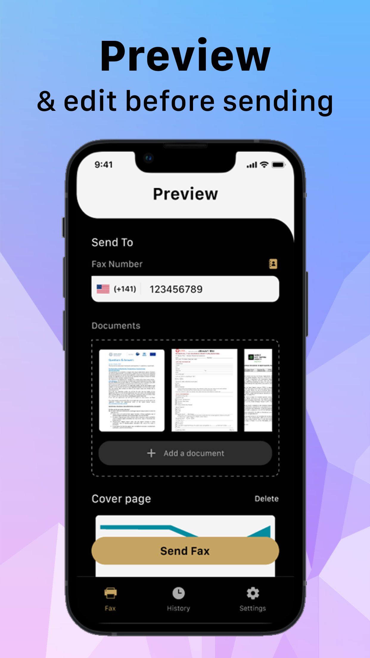 Fax on the go: EazyFax screenshot 5