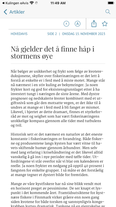 Kyst og Fjord eAvis Screenshot 4 - AppWisp.com Kyst og Fjord eAvis Screenshot 4 - AppWisp.com