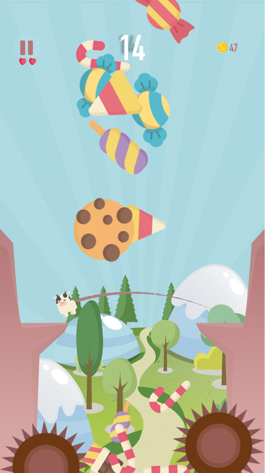 #7. Infinite Jump avoid Cutie (iOS) Podle: RYNYUL