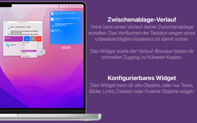 ‎Yoink - Besseres Drag & Drop Screenshot
