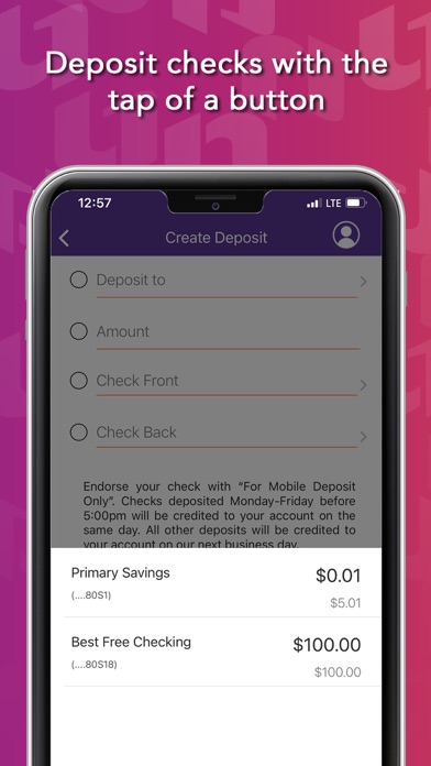 Unity One Credit Union Screenshot