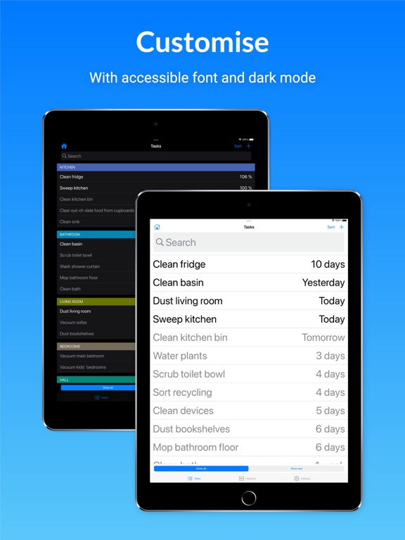 Flexi Clean: for housework iPad screenshot 8 - Productivity app