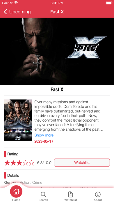 TVMovieList Screenshot