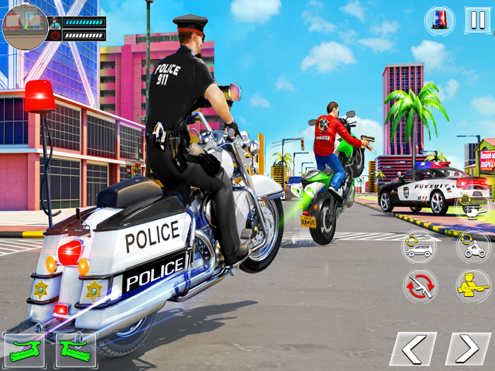 US Police Bike Crime Gangster