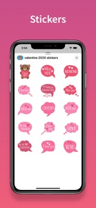 Valentines Day : love stickers screenshot #1 for iPhone