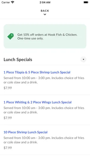 Hook Fish & Chicken To Go screenshot 3
