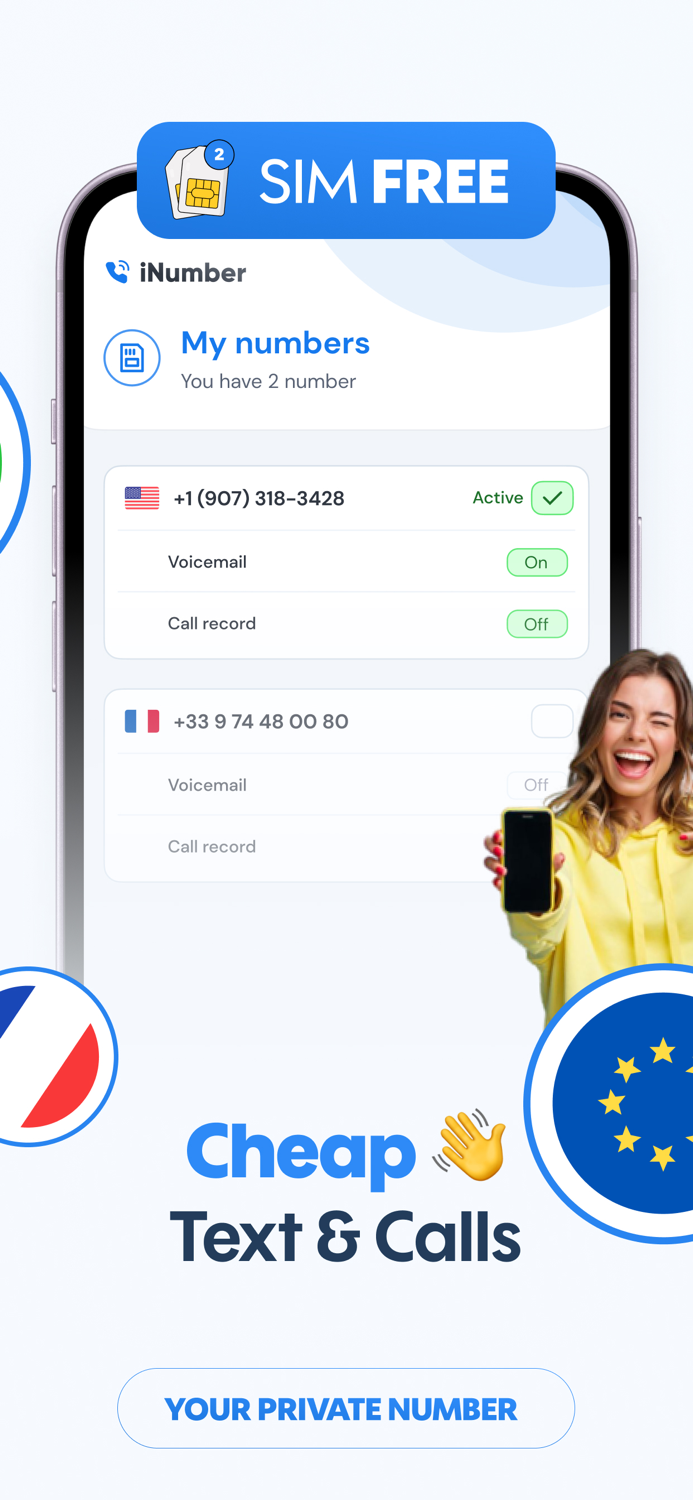 iNumber Second Phone Number