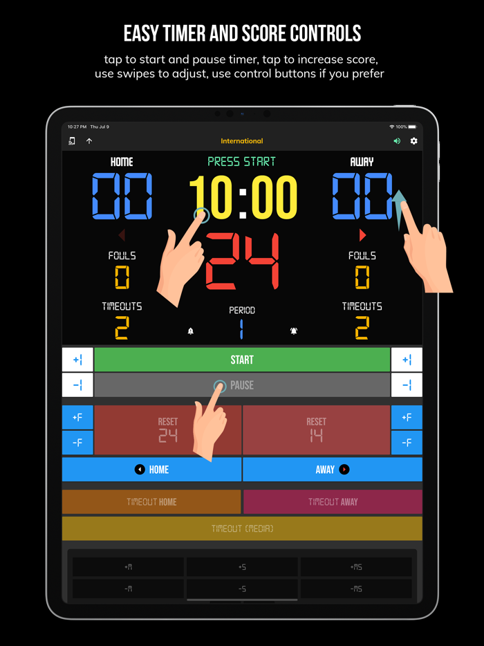 BT Basketball Controller