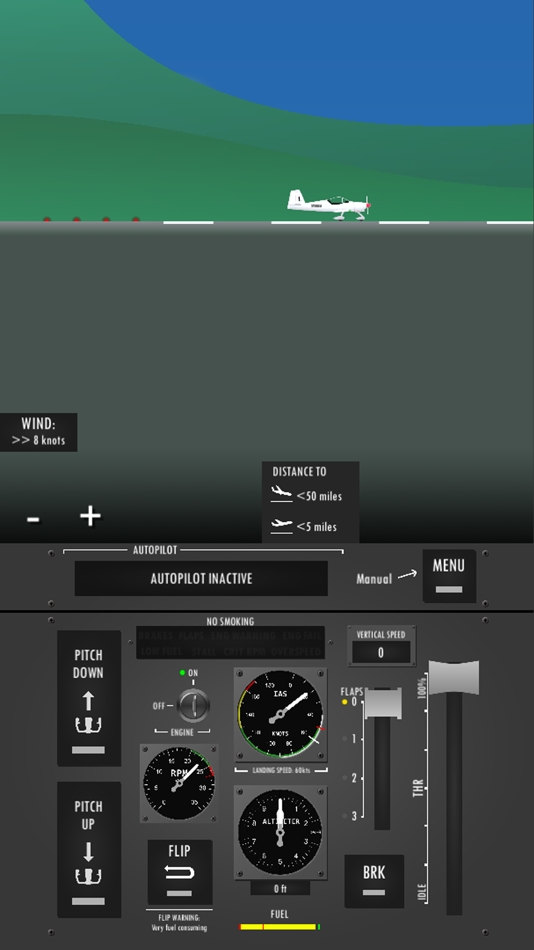 #1. Flight Simulator 2d (iOS) 由: Spark Games