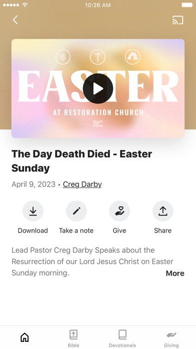 Restoration Church Frisco Screenshot