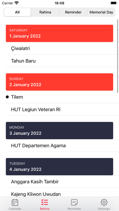 Kalender Bali Screenshot